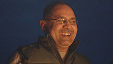 Grande Prairie Cricket Association president Vijay Parmar smiles while talking about the importance of community.