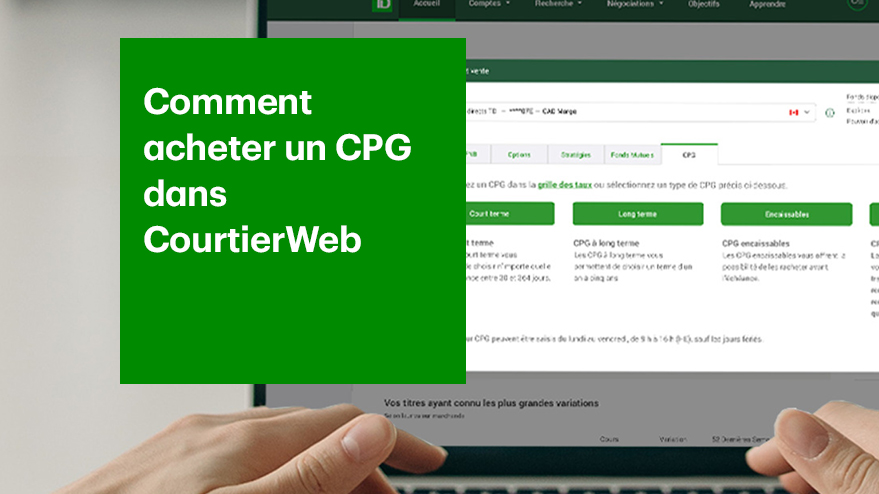Comment acheter un CPG